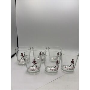 Johnnie Walker Shot Glasses‎ Original Whiskey Liquor Souvenir - Lot of 3 EACH !!